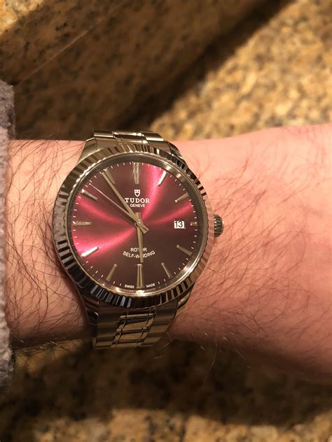 tudor burgundy style